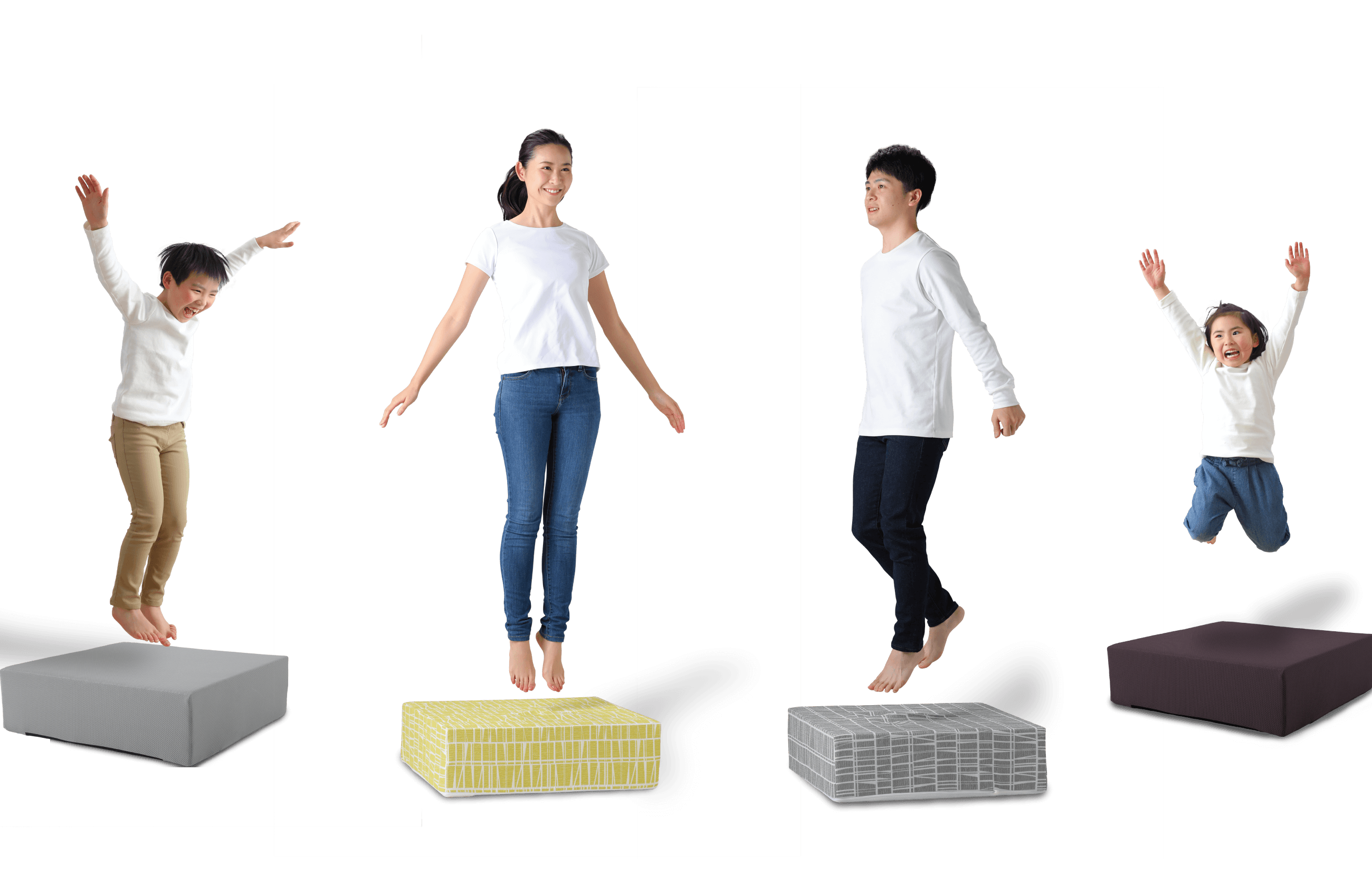 クッションでトランポリン！？特殊樹脂が衝撃を吸収、おうちで楽しいTOVOCCA（トボッカ）